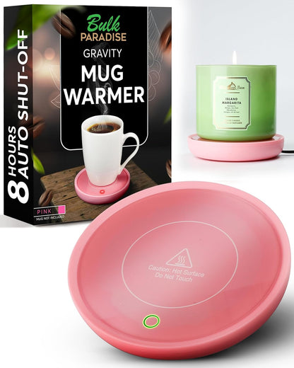 Coffee Mug Warmer - Compact Coffee Cup Warmer for Desk with Auto On/Off - Multipurpose Electric Candle Warmer Plate & Coffee Warmer for Desk, Durable, Safety Auto-Shutoff - Perfect for Home & Office