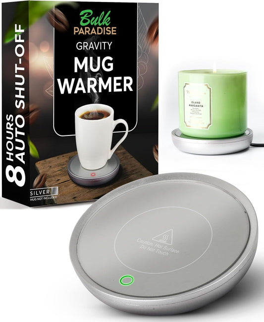 Coffee Mug Warmer - Compact Coffee Cup Warmer for Desk with Auto On/Off - Multipurpose Electric Candle Warmer Plate & Coffee Warmer for Desk, Durable, Safety Auto-Shutoff - Perfect for Home & Office